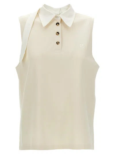 COURRÈGES NATURAL MULTI-BUTTONS SWEATER