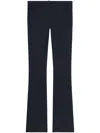 Courrèges Bootcut Belted Pants In Navy Blue