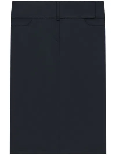 Courrèges Navy Blue Blue Skirt With Pockets