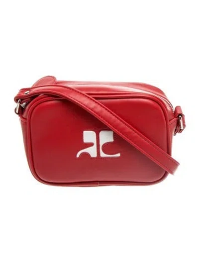 Pre-owned Courrèges Neoprene Crossbody Bag In Red