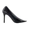 Courrèges Black Stilettos In Semi-transparent Translucent Rubber In Black