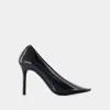 Courrèges Nude Translucent Stilettos In Black