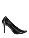 Courrèges Nude Translucent Stilettos In Black
