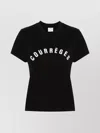 Courrèges Ac Straight Cotton T-shirt In Black