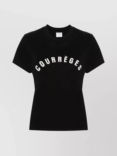 COURRÈGES NUMBER PRINT SLEEVE DETAIL TOP