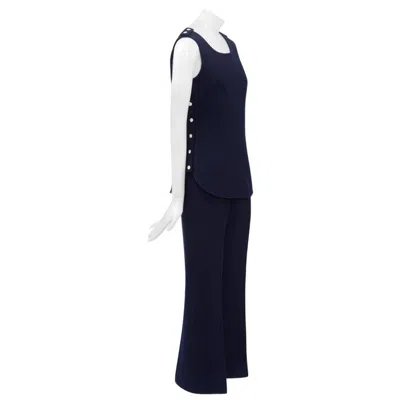 Pre-owned Courrèges Numbered Courreges Haute Couture Trousers Suit Ensemble In Black
