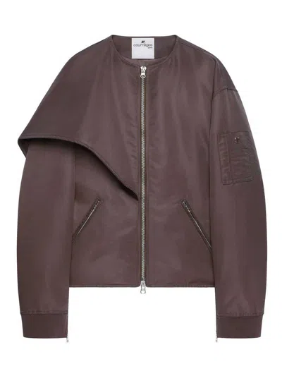 COURRÈGES CHAQUETA BOMBER - MARRÓN