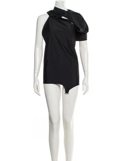 Pre-owned Courrèges Nylon Mini Dress In Blue