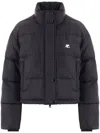 Courrèges Nylon Puffer Jacket In Black