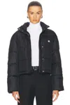 Courrèges Black Insulated Puffer Jacket In Black