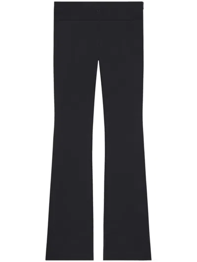 Courrèges Nylon Scuba Trousers In Black