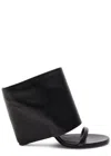 Courrèges Courregès Leather Sandals In Black