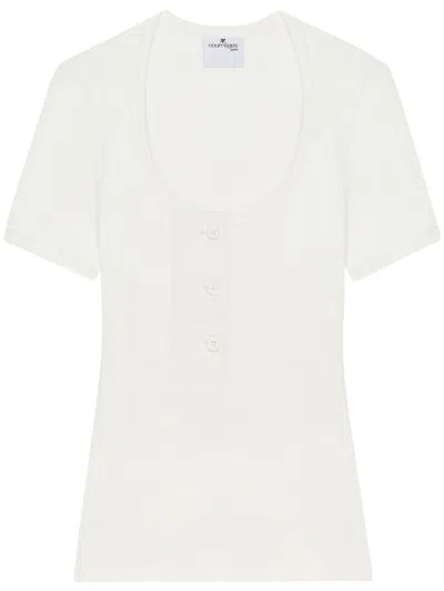Courrèges Oblique 90's T-shirt In White