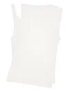Courrèges Oblique 90`s Rib Top Clothing In Neutral