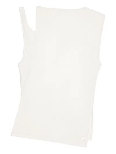 COURRÈGES OBLIQUE 90`S RIB TOP