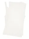 Courrèges Oblique 90`s Rib Top Clothing In White
