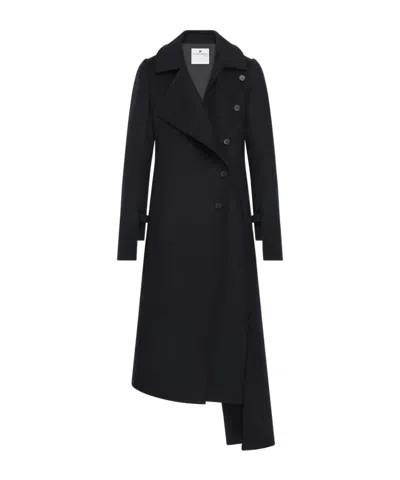 COURRÈGES OBLIQUE ASYMMETRIC COAT