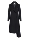 Courrèges Courreges Women Oblique Asymmetrical Coat In Black