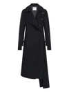 Courrèges Courreges Women Oblique Asymmetrical Coat In Black