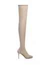 Courrèges Oblique Boots In Neutrals