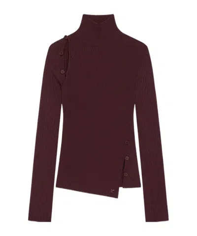COURRÈGES COURRÈGES OBLIQUE BUTONNED JUMPER