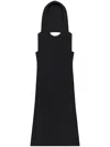 Courrèges Oblique Dress In Black