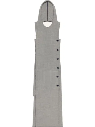 Courrèges Oblique Dress In Grey