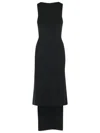 Courrèges Courreges 'oblique' Dress In Black Viscose Blend Women In Black