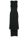 Courrèges Courreges 'oblique' Dress In Black Viscose Blend Women In Black