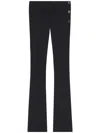 Courrèges Oblique Flared Trousers In Black