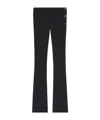 Courrèges Distressed-effect Flared Trousers In Black