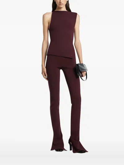 Courrèges Oblique Interlock Top In Red