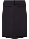 Courrèges Oblique Midi Skirt In 黑色