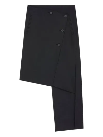 COURRÈGES COURRÈGES OBLIQUE MIDI SKIRT WITH INSERTS