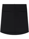Courrèges Oblique Draped Mini Skirt In 黑色