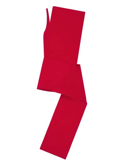 Courrèges Oblique Panelled Mini Dress In Black