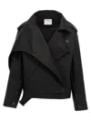 Courrèges Oblique Short Cotton Wrap Trench Coat