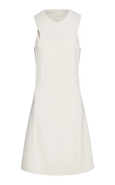 Courrèges Oblique Space Mini Dress In White