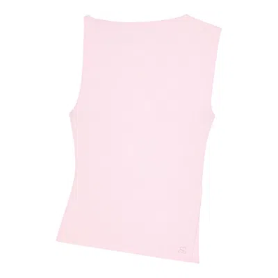 COURRÈGES OBLIQUE SQUARE INTERLOCK TOP