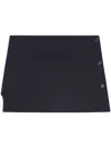 Courrèges Oblique Tailored Mini Skirt In Black