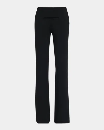 Courrèges Oblique Tailored Wool Pants In Black