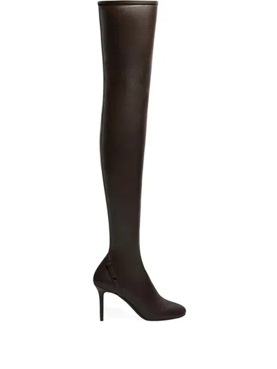 COURRÈGES COURRÈGES OBLIQUE THIGHT BOOTS