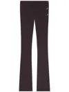 Courrèges Flared Trousers With Cut Out Details In Brown