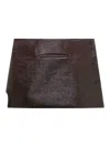 Courrèges Dark Brown Oblique Vinyl Mini Skirt In Brown
