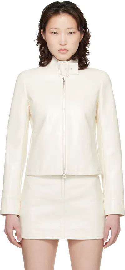 Courrèges Off-white City Vinyl Jacket