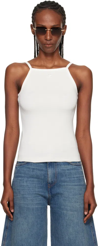 Courrèges Courreges Women Contrasting Tank Top In Neutral