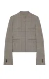 Courrèges Heritage Prince Of Wales-pattern Jacket In Grey