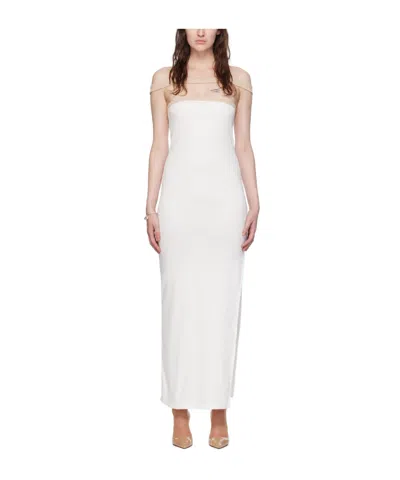 Courrèges One-collar Dress In White
