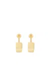 Courrèges One Earrings In Gold