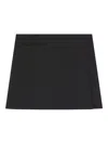 Courrèges One Minute Twill Mini-skirt In Black